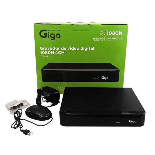 Kit CFTV Giga Completo 4 Câmeras HD 720p DVR 4 Canais - Image 6