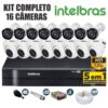 Kit CFTV Intelbras Completo 16 Câmeras AHD 720p DVR 16 Canais - Image 2