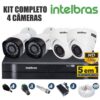 Kit CFTV Intelbras Completo 4 Câmeras AHD 720p DVR 4 Canais - Image 2