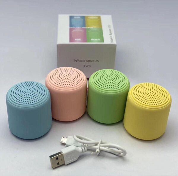 Mini Caixa Som Bluetooth Inpods Littlefun Portátil - Image 5