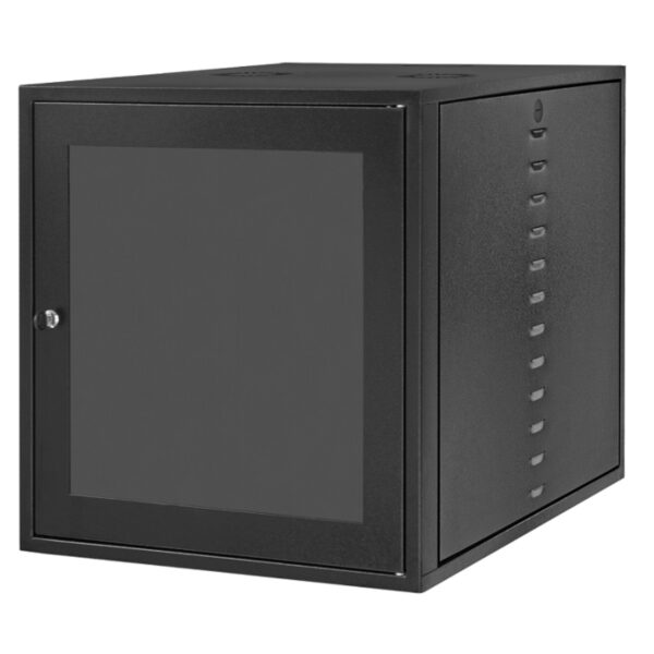 Mini Rack 19" 12u 400mm Porta Acrílica Com Fechadura - Image 3