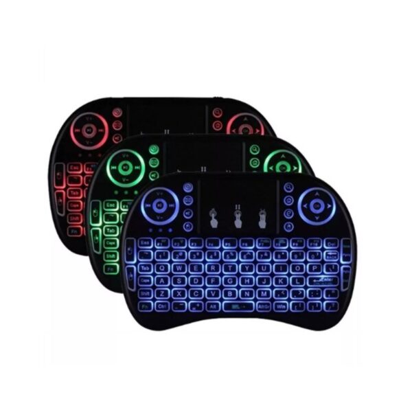 Mini Teclado Keyboard Iluminado Recarregável Wireless P/ Tv Box Smart TV Notebook - Image 4