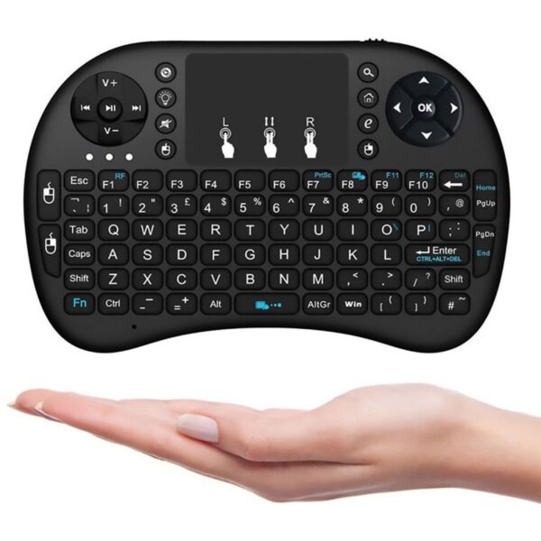 Mini Teclado Keyboard Iluminado Recarregável Wireless P/ Tv Box Smart TV Notebook - Image 5