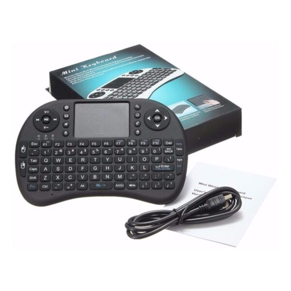 Mini Teclado Keyboard Iluminado Recarregável Wireless P/ Tv Box Smart TV Notebook - Image 6