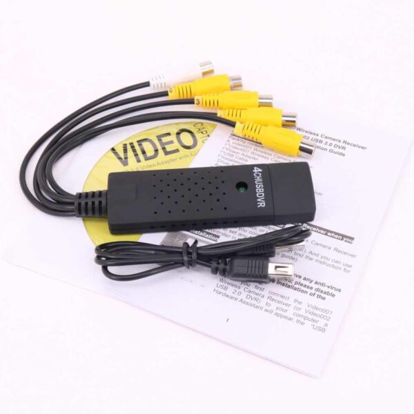 Placa De Captura de Vídeo USB 2.0 4 Canais
