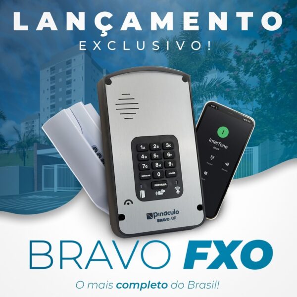Porteiro Interfone Sem Fio Via Celular Painel Bravo FXO Ate 4000 Apartamentos Pináculo - Image 4