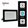 Refletor Led 200w Holofote Branco Frio Bivolt Prova D'água - Image 8