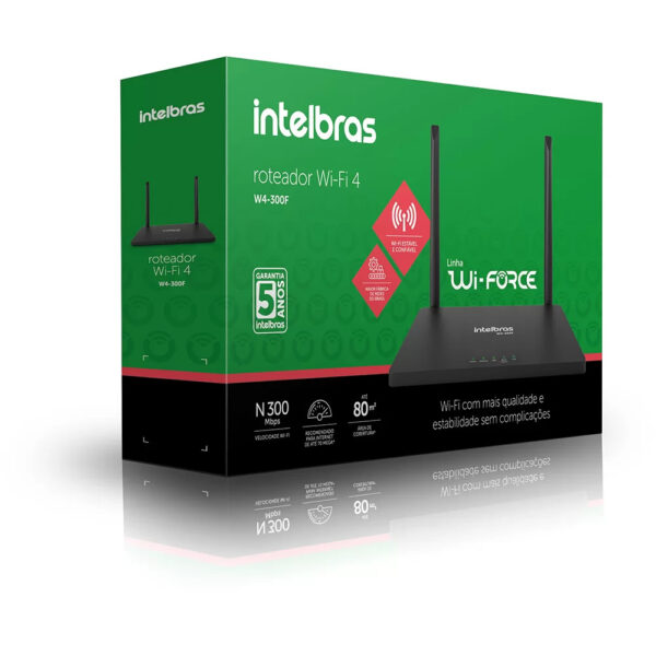 Roteador Wi-fi 4 Wi-force W4-300f Intelbras - Image 3