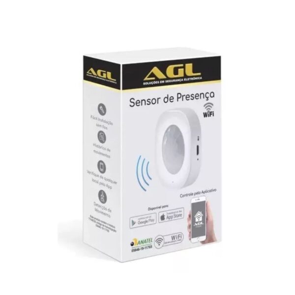 SENSOR DE PRESENÇA ALARME INTELIGENTE WIFI AGL
