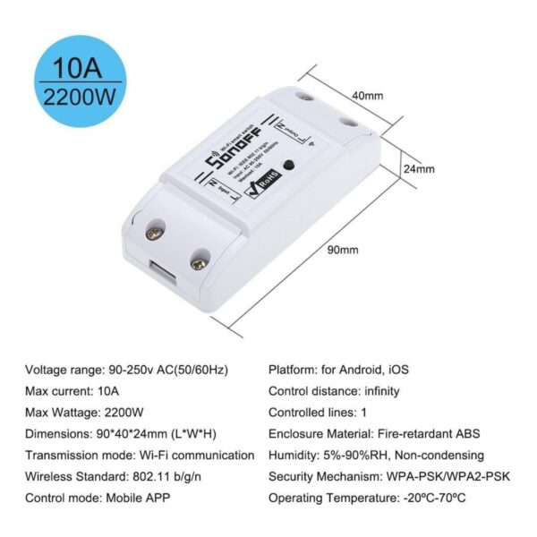 Sonoff Basic Interruptor - Automação Residencial Original - Image 6