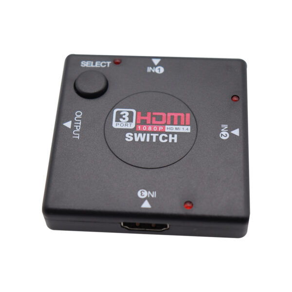Switch HDMI 1 Entrada 3 Saidas 3D 4K Full HD 1080p