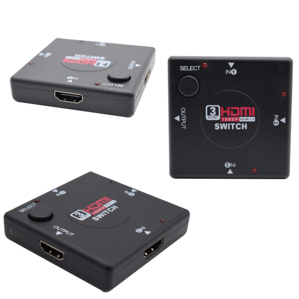Switch HDMI 1 Entrada 3 Saidas 3D 4K Full HD 1080p - Image 5
