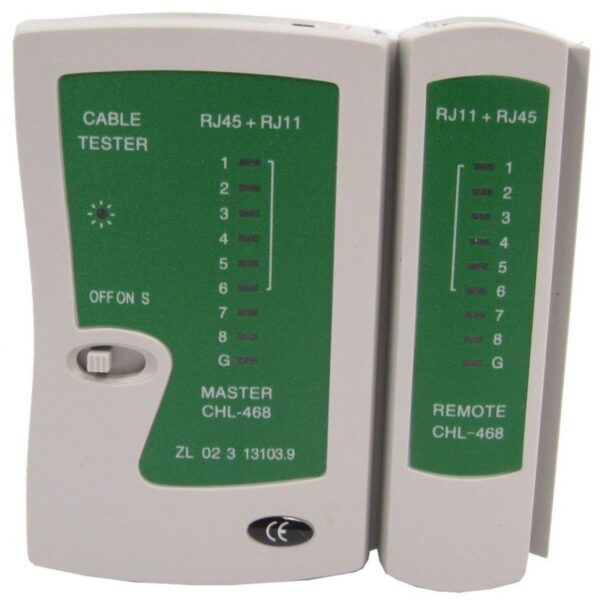 Testador de Cabos de Redes e Telefonia RJ45/RJ11