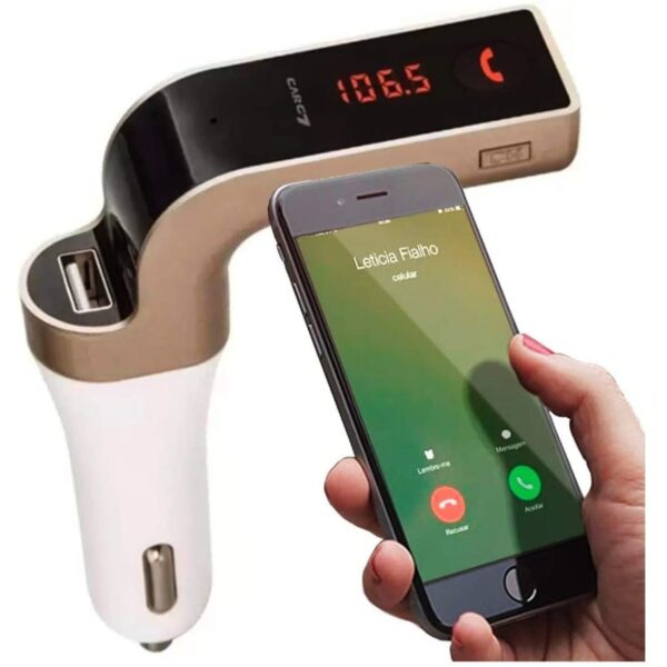 Transmissor Veicular C/ Bluetooth FM MP3 USB e Pendrive - Image 6
